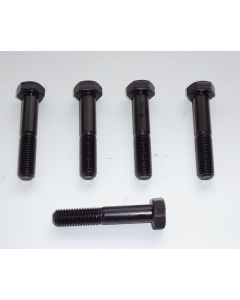 Sechskantschrauben Schwarz Brüniert (neu) M12x65 DIN931 8.8 (5 Stück)