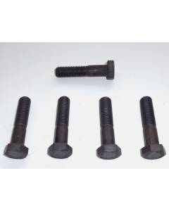 Sechskantschrauben Schwarz Brüniert (neu) M12x55 DIN931 8.8 (5 Stück)